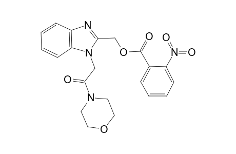 2-Nitro-benzoic acid 1-(2-morpholin-4-yl-2-oxo-ethyl)-1H-benzoimidazol-2-ylmethyl ester