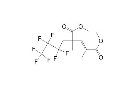 (E)-4-(2,2,3,3,4,4,4-heptafluorobutyl)-2,4-dimethyl-2-pentenedioic acid dimethyl ester