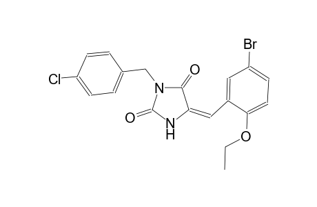(5E)-5-(5-bromo-2-ethoxybenzylidene)-3-(4-chlorobenzyl)-2,4-imidazolidinedione