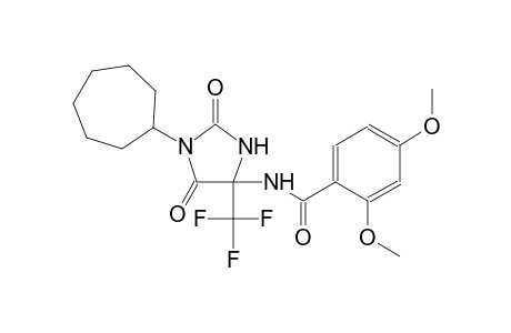 N-[1-cycloheptyl-2,5-dioxo-4-(trifluoromethyl)-4-imidazolidinyl]-2,4-dimethoxybenzamide