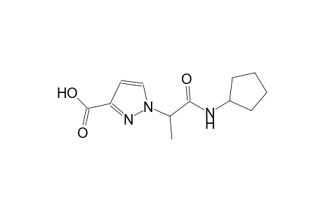1H-pyrazole-3-carboxylic acid, 1-[2-(cyclopentylamino)-1-methyl-2-oxoethyl]-