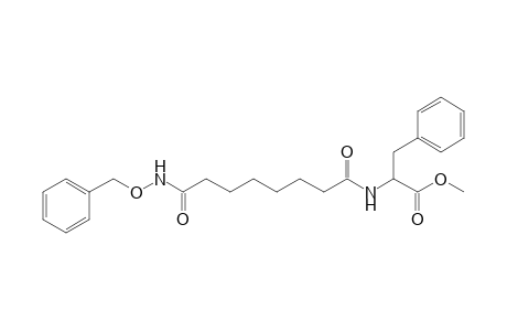 N-(Benzyloxy)-N'-[1'-(methoxycarbonyl)-2'-phenylethyl]suberoyl-bisamide