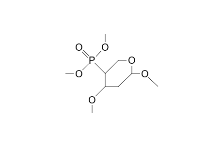 Methyl 2,4-dideoxy-4-dimethoxy-phosphinoyl-3-O-methyl-A-L-threo-pentopyranoside