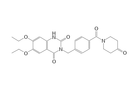 6,7-diethoxy-3-{4-[(4-oxo-1-piperidinyl)carbonyl]benzyl}-2,4(1H,3H)-quinazolinedione