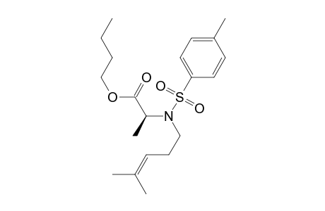 (2S)-2-[4-methylpent-3-enyl(tosyl)amino]propionic acid butyl ester