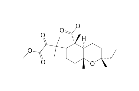 2-Methyl hydrogen 8,13-epoxy-3-oxo-1,2-secolabdane-1,2-dioate