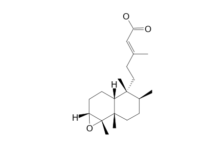 3,4-EPOXYCLERODAN-13-E-EN-15-OIC_ACID;5-(5,6-EPOXY-1,2,4A,5-TETRAMETHYLDECAHYDRONAPHTHALEN-1-YL)-3-METHYLPENT-2-ENOIC_ACID