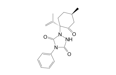 1-(4(R)-methyl-1(R) and -1(S)-(1-methylethenyl)-2-oxocyclohexyl)-4-phenyl-1,2,4-triazolidine-3,5-dione