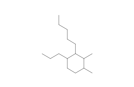 1,2-Dimethyl-3-pentyl-4-propylcyclohexane