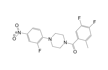 piperazine, 1-(4,5-difluoro-2-methylbenzoyl)-4-(2-fluoro-4-nitrophenyl)-