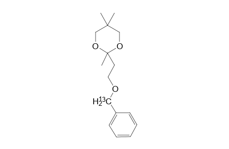 [4-(13)C]-2-(2-(Benzyloxy)ethyl)-2,5,5-trimethyl-1,3-dioxane