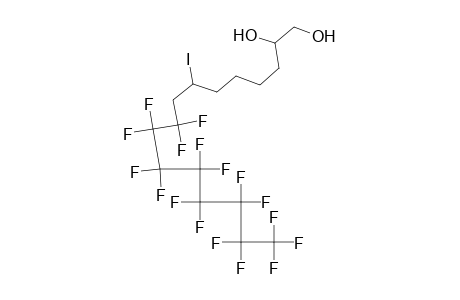 9,9,10,10,11,11,12,12,13,13,14,14,15,15,16,16,16-Heptadecafluoro-7-iodohexadecane-1,2-diol