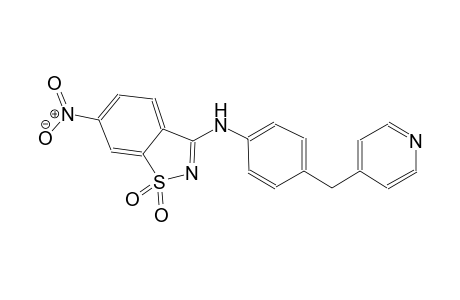 6-nitro-N-[4-(4-pyridinylmethyl)phenyl]-1,2-benzisothiazol-3-amine 1,1-dioxide