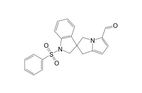 1-Phenylsulfonylspiro[indole-3,3'-1'-azabicyclo[3.3.0]octa-5,7-diene]-8'-carboxaldehyde