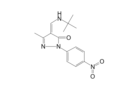 2,4-Dihydropyrazol-3-one, 4-(tert-butylaminomethylene)-5-methyl-2-(4-nitrophenyl)-
