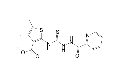 methyl 4,5-dimethyl-2-({[2-(2-pyridinylcarbonyl)hydrazino]carbothioyl}amino)-3-thiophenecarboxylate