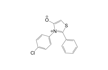Thiazolium, 3-(4-chlorophenyl)-4-hydroxy-2-phenyl-, hydroxide, inner salt