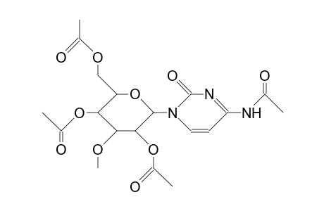 4-Amino-1-(3-O-methyl-B-D-glucopyranosyl)-2-pyrimidinone tetraacetate