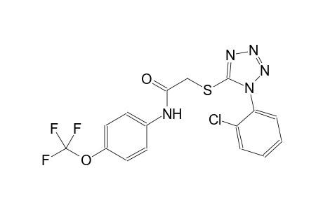 2-{[1-(2-chlorophenyl)-1H-tetraazol-5-yl]sulfanyl}-N-[4-(trifluoromethoxy)phenyl]acetamide