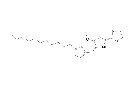 (2E,5E)-3-methoxy-5-(2-pyrrolylidene)-2-[(5-undecyl-1H-pyrrol-2-yl)methylidene]pyrrole