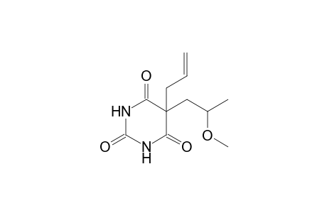 5-allyl-5-(2-methoxypropyl)barbituric acid