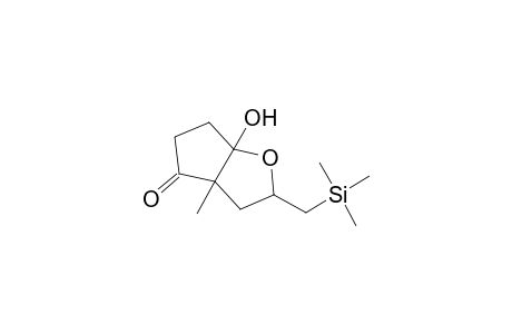 1-Hydroxy-5-methyl-6-oxo-3-[(trimethylsilyl)methyl]-2-oxabicyclo[3.3.0]octane
