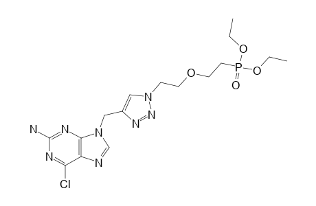 DIETHYL-2-[4-[(2-AMINO-6-CHLORO-9H-PURIN-9-YL)-METHYL]-1H-1,2,3-TRIAZOL-1-YL]-ETHOXYETHYLPHOSPHONATE