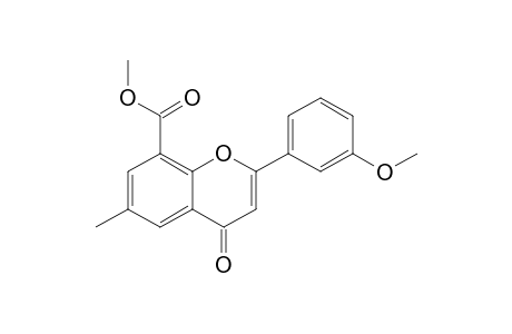 8-(Methoxycarbonyl)-6-methyl-2-(3'-methoxyphenyl)-4H-[1]benzopyran-4-one