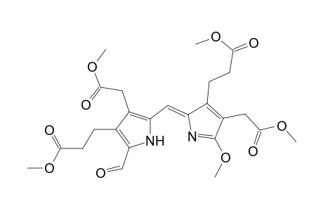 1H-Pyrrole-3-propanoic acid, 2-formyl-5-[[5-methoxy-4-(2-methoxy-2-oxoethyl)-3-(3-methoxy-3-oxopropyl)-2H-pyrrol-2-ylidene]methyl]-4-(2-methoxy-2-oxoethyl)-, methyl ester, (Z)-