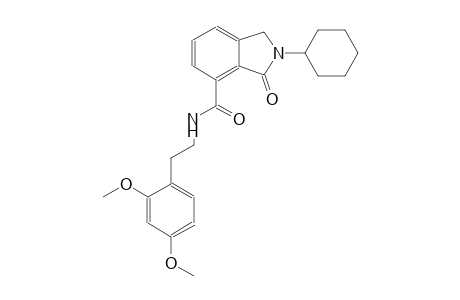 1H-isoindole-4-carboxamide, 2-cyclohexyl-N-[2-(2,4-dimethoxyphenyl)ethyl]-2,3-dihydro-3-oxo-