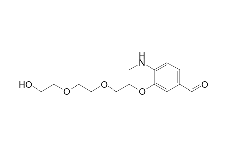 3-[2-[2-(2-hydroxyethyloxy)ethoxy]ethoxy]-4-(methylamino)benzaldehyde