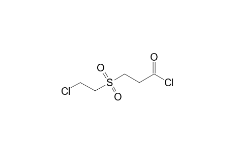 Propanoyl chloride, 3-[(2-chloroethyl)sulfonyl]-