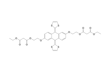 9,10-Bis(1,3-dithiol-2-ylideme)-2,6-bis(1,4,8-trioxa-5,7-dioxodecyl)-9,10-dihydroanthracene