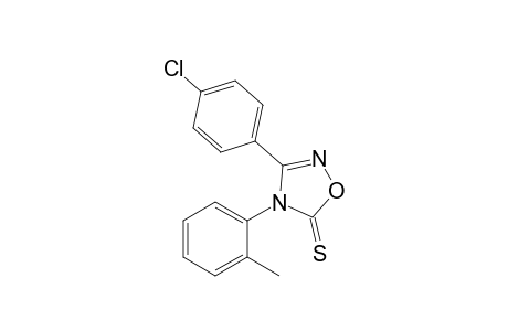 3-(p-Chlorophenyl)-4-(o-tolyl)-1,2,4-oxadiazole-5(4H)-thione