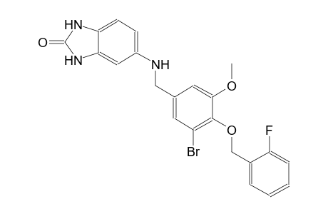 5-({3-bromo-4-[(2-fluorobenzyl)oxy]-5-methoxybenzyl}amino)-1,3-dihydro-2H-benzimidazol-2-one