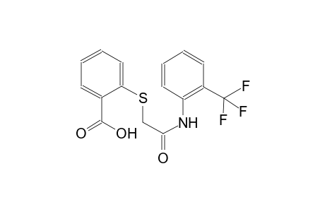 2-({2-oxo-2-[2-(trifluoromethyl)anilino]ethyl}sulfanyl)benzoic acid
