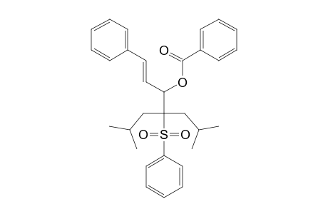 (E)-4-ISOBUTYL-6-METHYL-1-PHENYL-4-(PHENYL-SULFONYL)-HEPT-1-EN-3-YL-BENZOATE