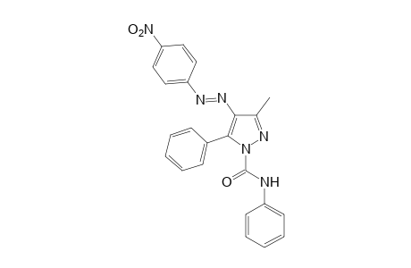 3-METHYL-4-[(p-NITROPHENYL)AZO]-5-PHENYLPYRAZOLE-1-CARBOXANILIDE