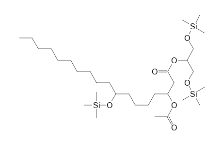 bis[(Trimethylsilyl)oxymethyl]methyl 3-acetoxy-8-[(trimethylsilyl)oxy]-octadecanoate