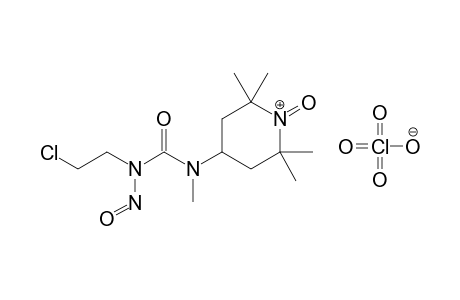 2,2,6,6-Tetramethyl-4-[N(2)-(2'-chloroethyl)-N(2)-nitroso-N(1)-methylureido]-1-oxo-perhydropyridinium perchlorate