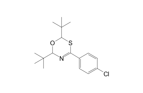 2,6-Di-tert-butyl-4-(p-chlorophenyl)-6H-1,3,5-oxathiazine