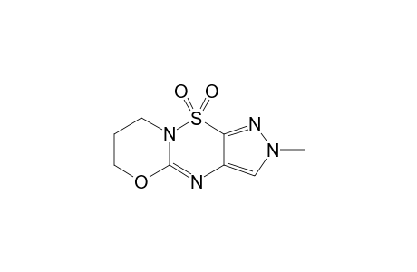 2-METHYL-7,8-DIHYDRO-6H-[1,3]-OXAZINO-[3,2-B]-PYRAZOLO-[4,3-E]-[1,2,4]-THIADIAZINE-10,10-DIOXIDE