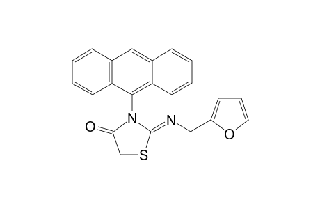 2-furfuryl-3-anthracenyl-2-imino-1,3-thiazolidin-4-ones