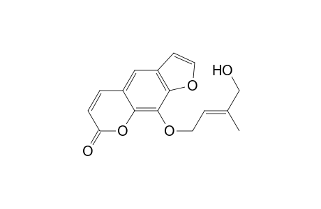 9-[(E)-3-methyl-4-oxidanyl-but-2-enoxy]furo[3,2-g]chromen-7-one