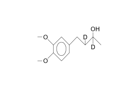 3,4-Dimethoxy-(2',3'-dideutero-3'-hydroxy-butyl)-benzene