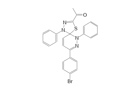 1-[8-(4-bromophenyl)-1,6-diphenyl-4-thia-1,2,6,7-tetraazaspiro[4.5]deca-2,7,9-trien-3-yl]ethanone