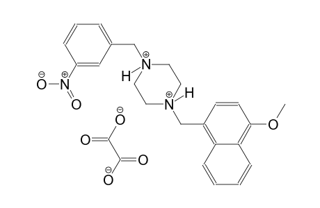 1-[(4-methoxy-1-naphthyl)methyl]-4-(3-nitrobenzyl)piperazinediium oxalate