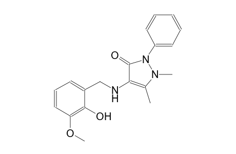 4-[(2-hydroxy-3-methoxybenzyl)amino]-1,5-dimethyl-2-phenyl-1,2-dihydro-3H-pyrazol-3-one