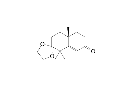 (-)-(4aS)-,7-(Ethylenedioxy)-4,4a,5,6,7,8-hexahydro-4a,8,8-trimethylnaphthalen-2(3H)-one
