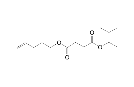 Succinic acid, 3-methylbut-2-yl pent-4-en-1-yl ester